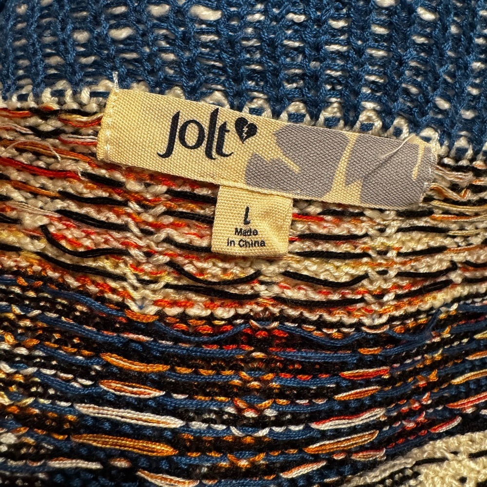 Jolt Geometric Open-Front Sweater Vest - Picture 3 of 5